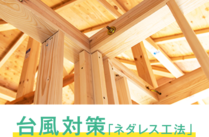 台風対策「ネダレス工法」
